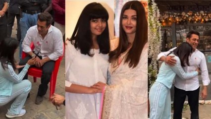 Aishwarya Rai की बेटी Aradhya से पहली बार मिले Salman Khan, Viral Photos । Filmibeat