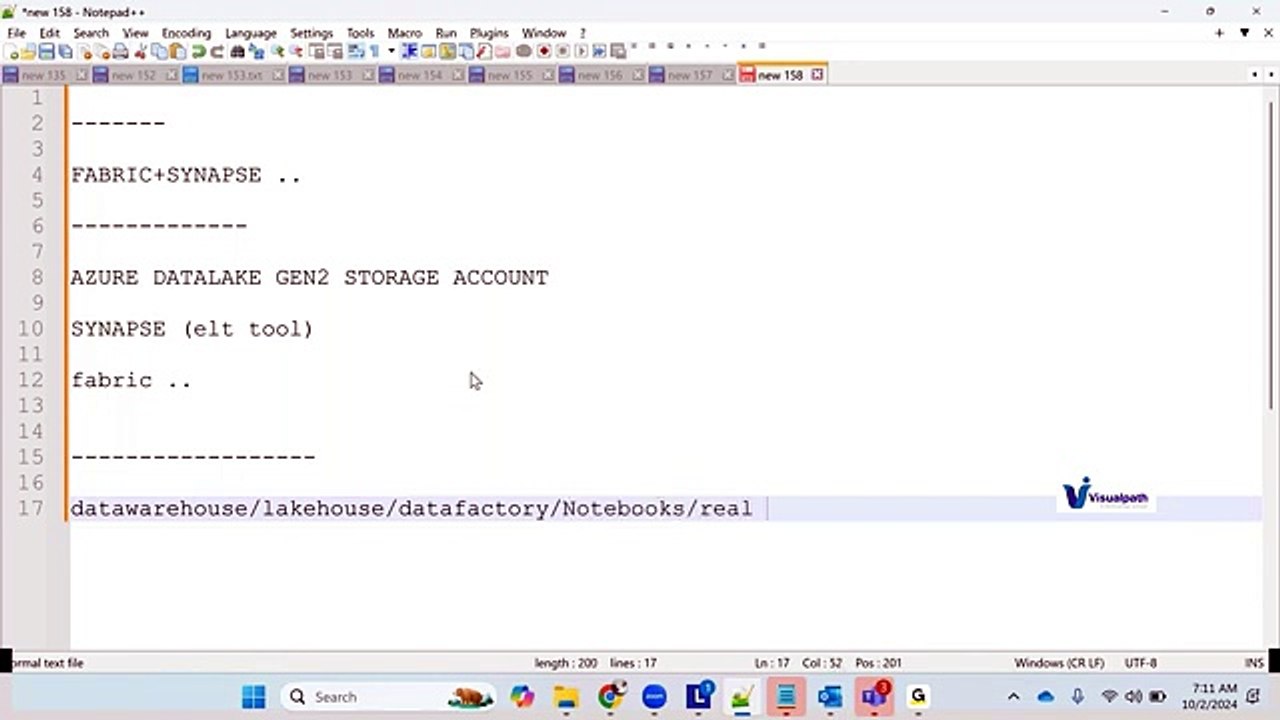 Microsoft Fabric Course Online Recorded Demo Video
