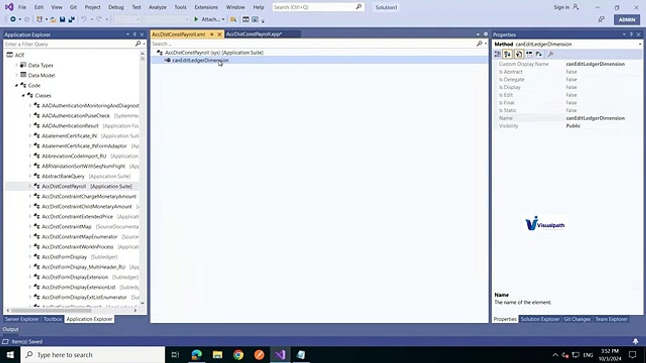 Ax Technical D365 (F&O) Online Recorded Demo Video