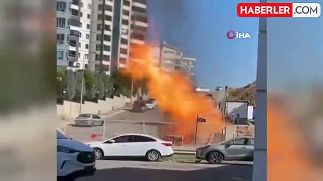 Ankara'da Doğalgaz Patlaması Tofaş Aracını Yaktı