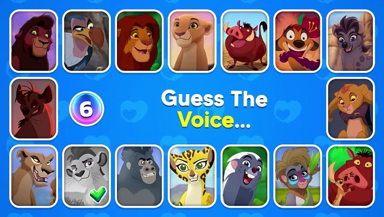Guess The Voice! The Lion King Movie  Simba, Mufasa, Scar, Pumba, Timon