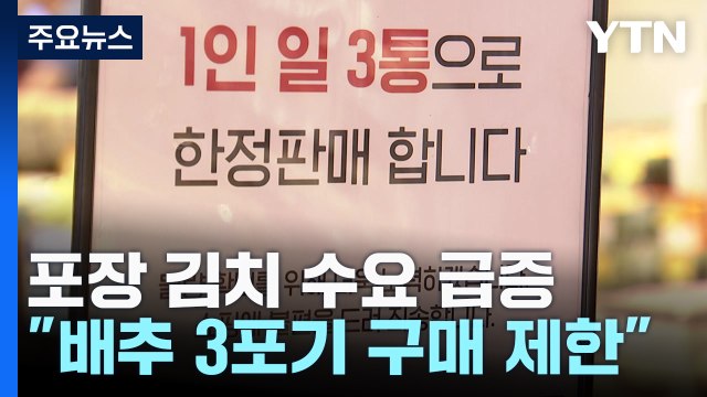 3포기만 살 수 있습니다 ...10월 중순까지 '배추 보릿고개' / YTN