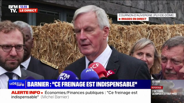 Économies budgétaires: Ce freinage est indispensable sinon on va droit vers une crise financière , estime Michel Barnier