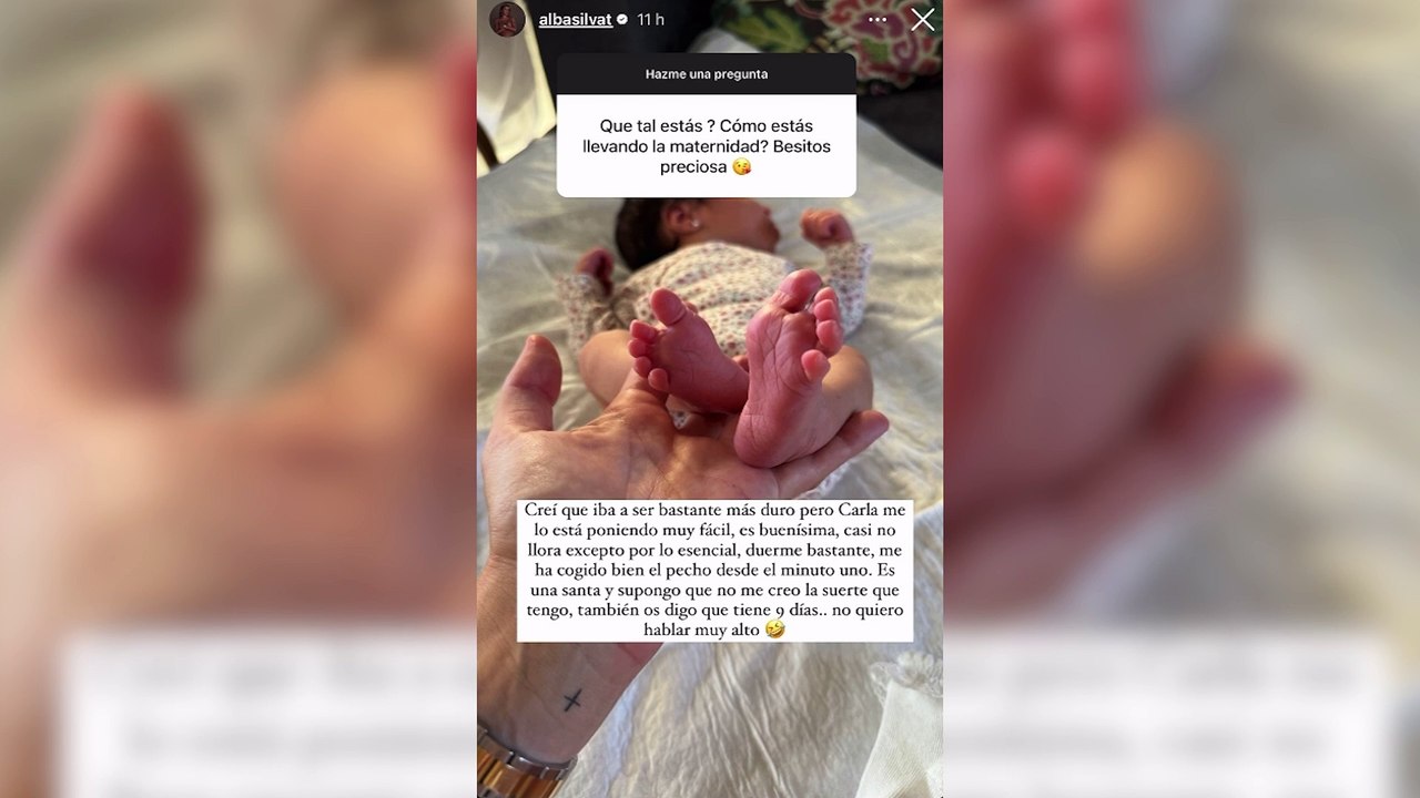 Alba Silva desvela detalles de sus primeros días como mamá y detalla su futuro próximo
