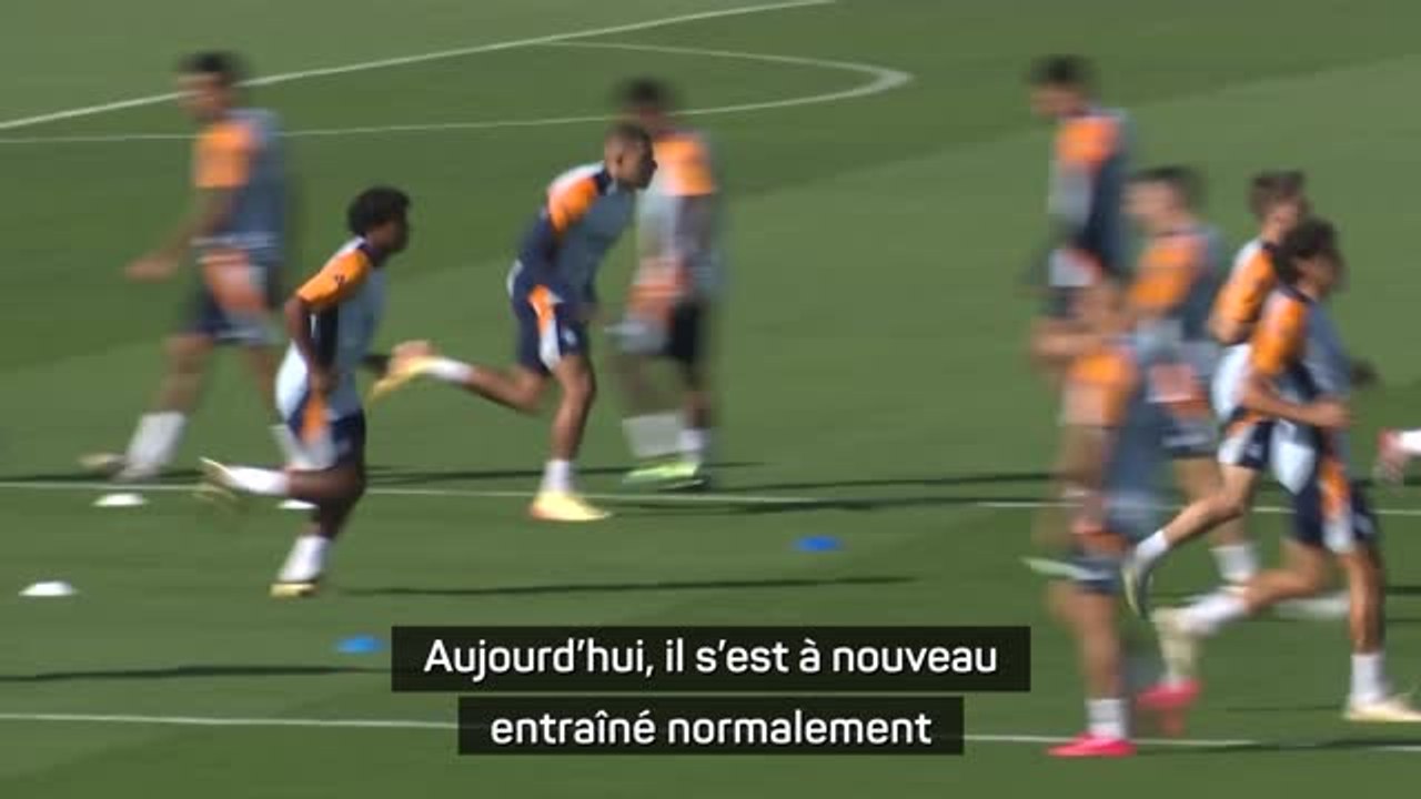 Real Madrid - Ancelotti : "Mbappé s'est à nouveau entraîné normalement"