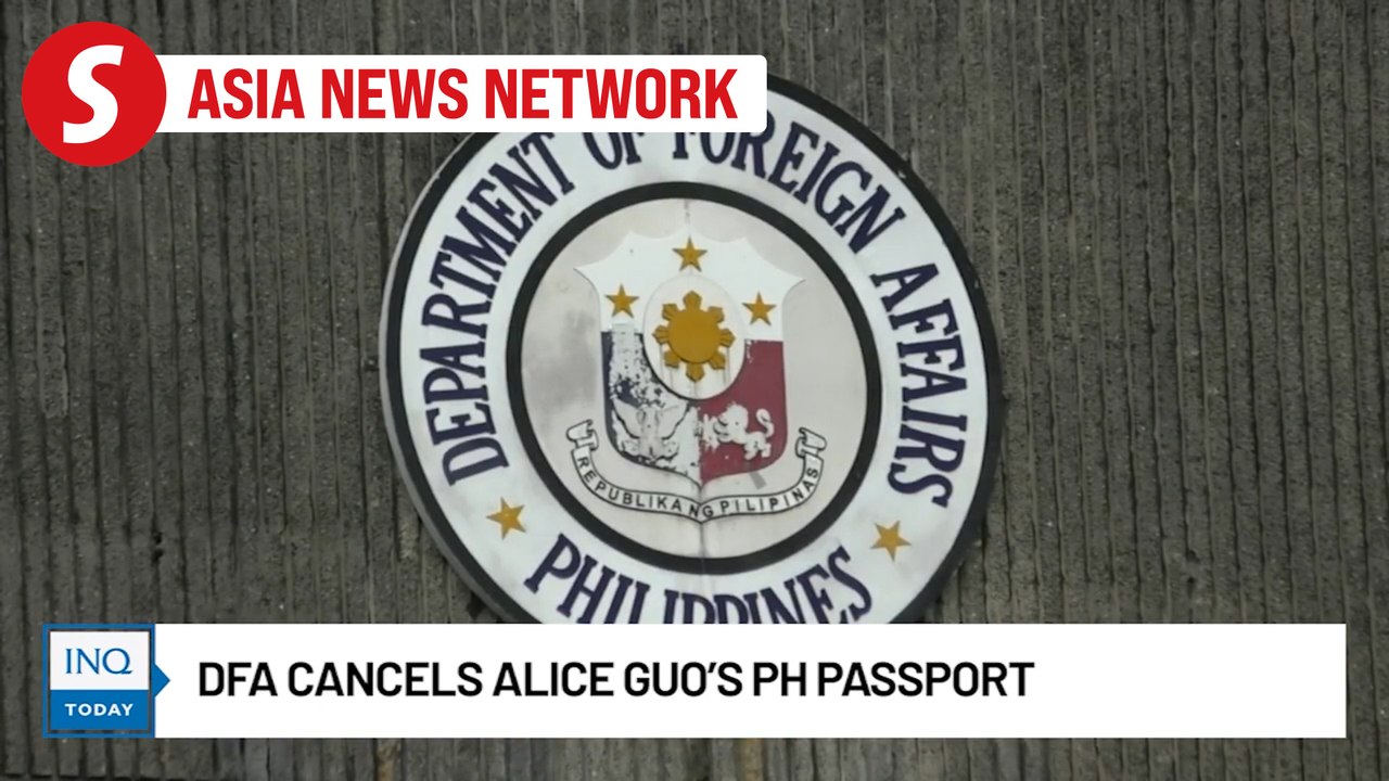 Philippine Inquirer | DFA cancels Alice Guo’s PH passport