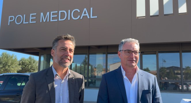 Interview de Sébastien Frey, président de l’Agglomération Hérault Méditerranée et Laurent Durban, maire de Pomérols.