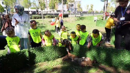Samsun'da Çocuklar Pati Şenliği'nde Sokak Hayvanlarıyla Buluştu
