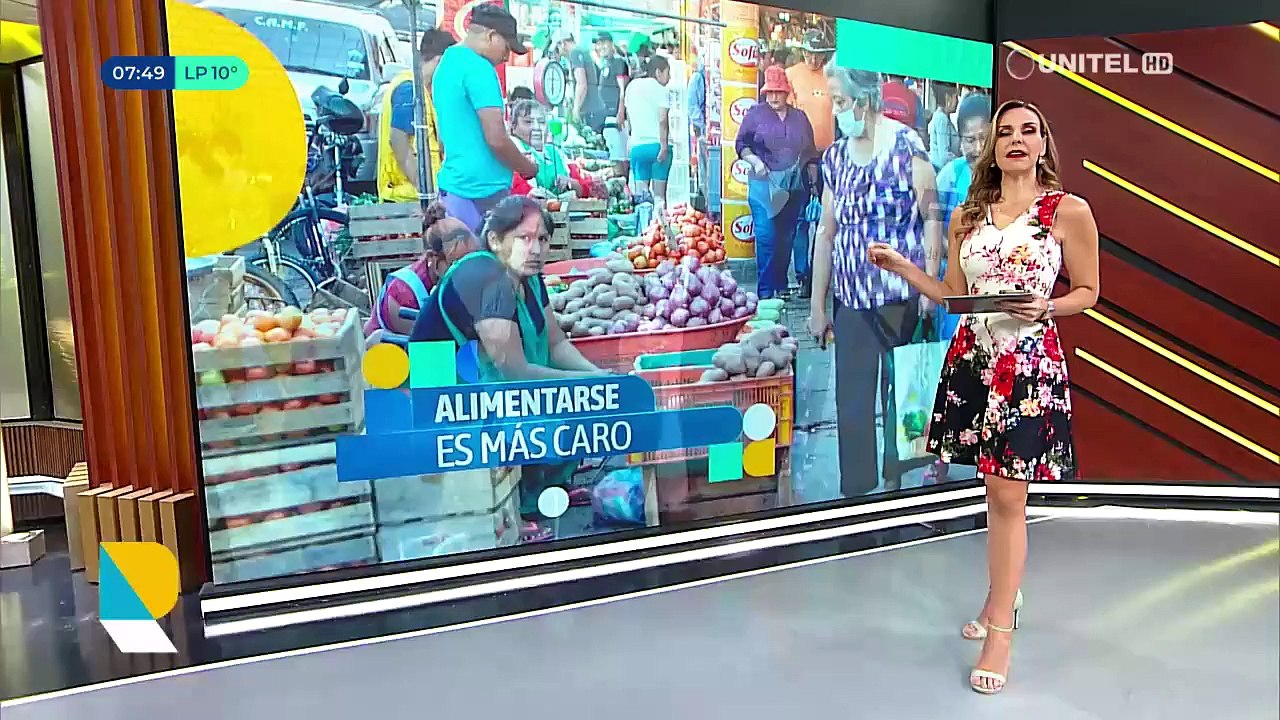 Filas por compras de arroz en Emapa Santa Cruz
