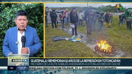 Guatemala rememora 12 años de la represión en Totonicapán