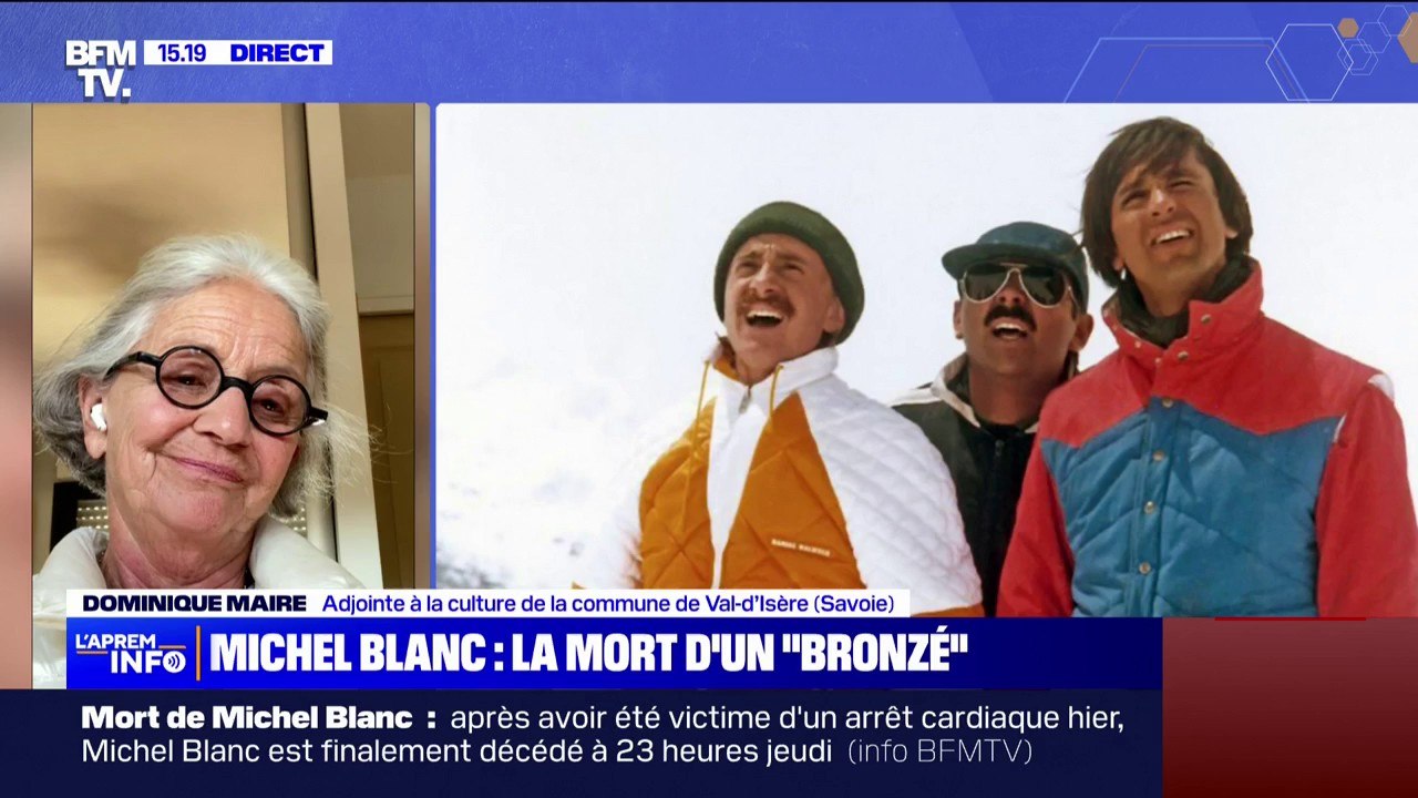 Mort de Michel Blanc: "Il est un mythe à Val d'Isère", explique l'adjointe à la culture de la station de ski où a été tourné Les bronzés font du ski