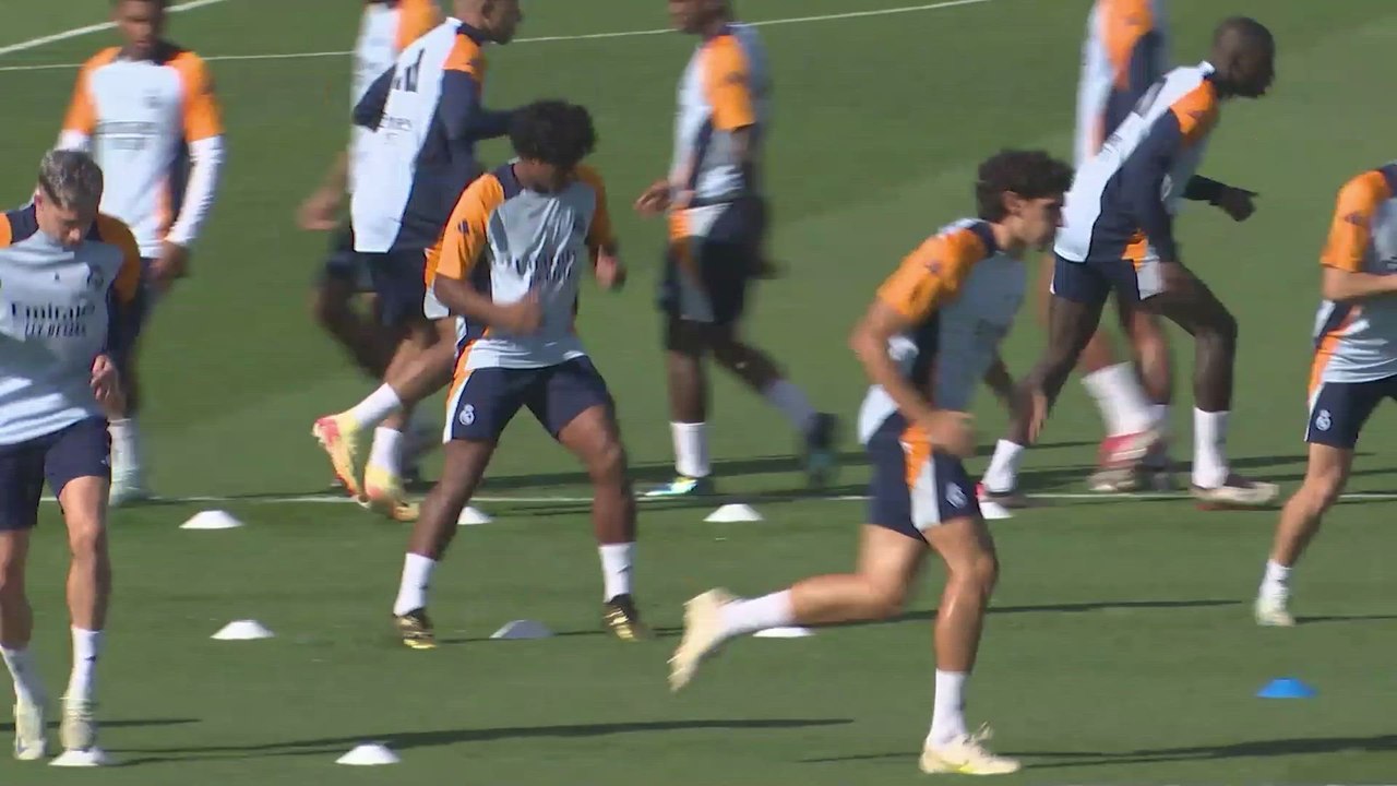 Güler y Endrick, entrenamiento Real Madrid