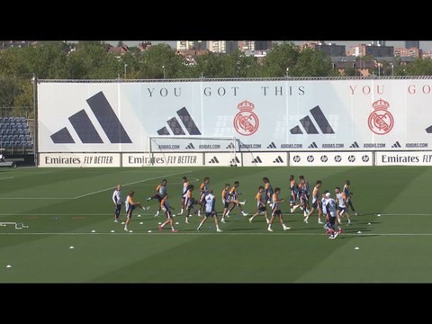 Entrenamiento completo Real Madrid antes de recibir al Villarreal