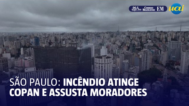 Incêndio atinge edifício Copan em São Paulo e assusta moradores