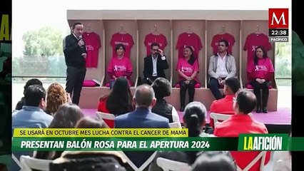 Liga MX presenta balón rosa que usarán en el Mes de Sensibilización sobre el Cáncer de Mama