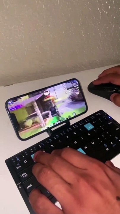 Mini Folding Bluetooth Keyboard Wireless Keypad Support 3 Devices With Stand Rechargeable Foldable Keyboard For Phone Tablet