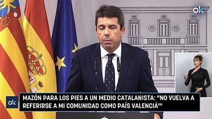 Download Video: Mazón para los pies a un medio catalanista No vuelva a referirse a mi Comunidad como País Valenciá'