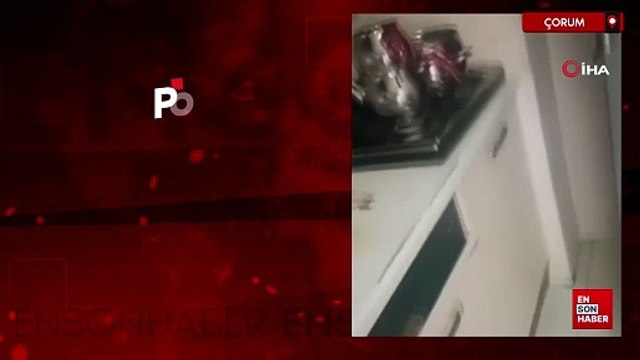 Çorum'da polis, hırsızlık zanlısını buzdolabında yakaladı