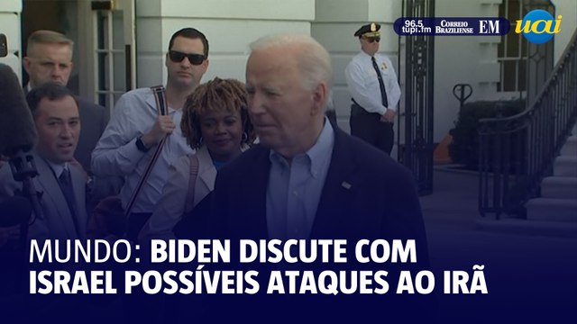 Biden afirma que discute com Israel possíveis ataques contra instalações petrolíferas no Irã