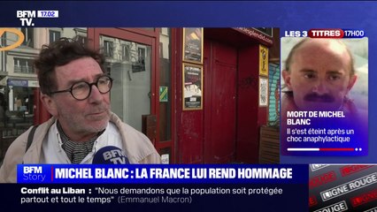 "Il était touchant": Les réactions à la mort de Michel Blanc devant le théâtre du Splendid