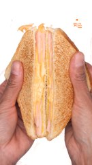 Así se calienta un sándwich con aluminio y una plancha