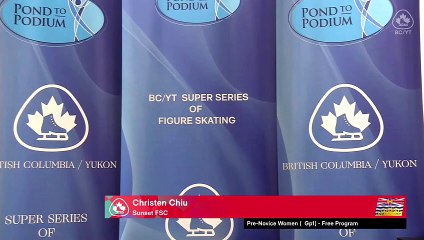 Pre-Novice Women Free Program - Group 1 - RINK 3 - 2024 BC/YT Section Super Series Autumn Leaves