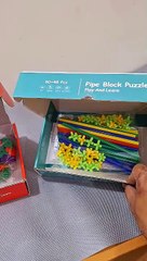 aditi toys little architect, pipe puzzle, multiple flower block games