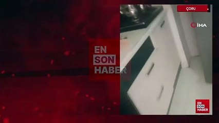 Çorum'da hırsızlık zanlısı kadın buzdolabında yakalandı