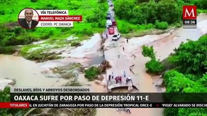 PC de Oaxaca da reporte de daños por depresión tropical Once-E; Juchitán es el más afectado
