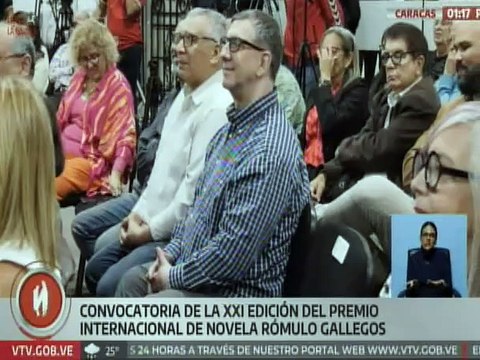 Vpdte. Sec. Freddy Ñáñez anuncia convocatoria del XXI Premio Internacional de Novela Rómulo Gallegos