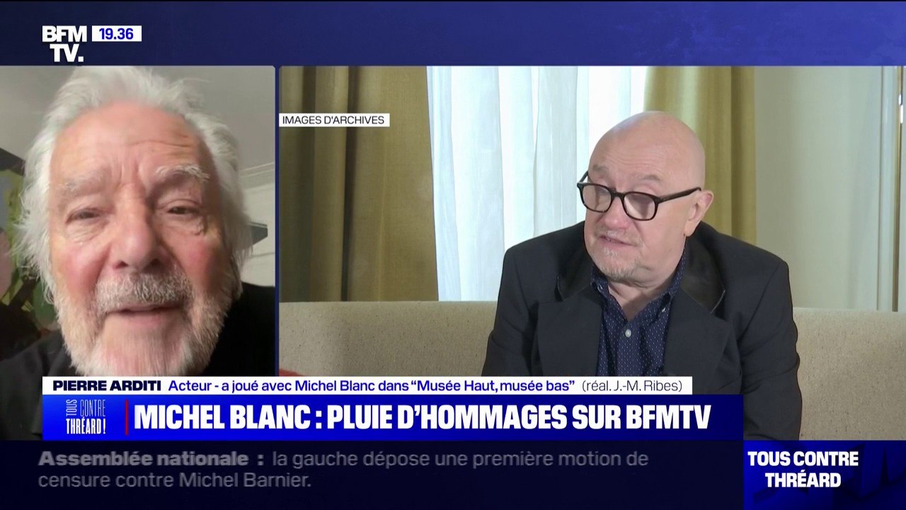 ÇA S'EST PASSÉ SUR BFMTV - Michel Barnier, Jean-Marie Poiré, Pierre Arditi...pluie d'hommages pour Michel Blanc