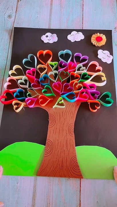 Easy steps to make paper tree