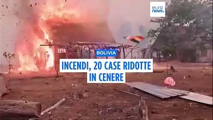 Скачать видео: La Bolivia brucia, foreste e case in fiamme: oltre 7 milioni di ettari in cenere