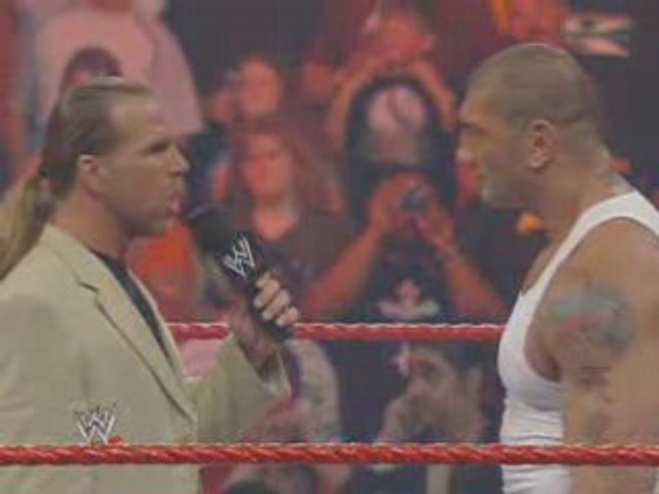 HBK and batista talk about ric flair and backlash 2008