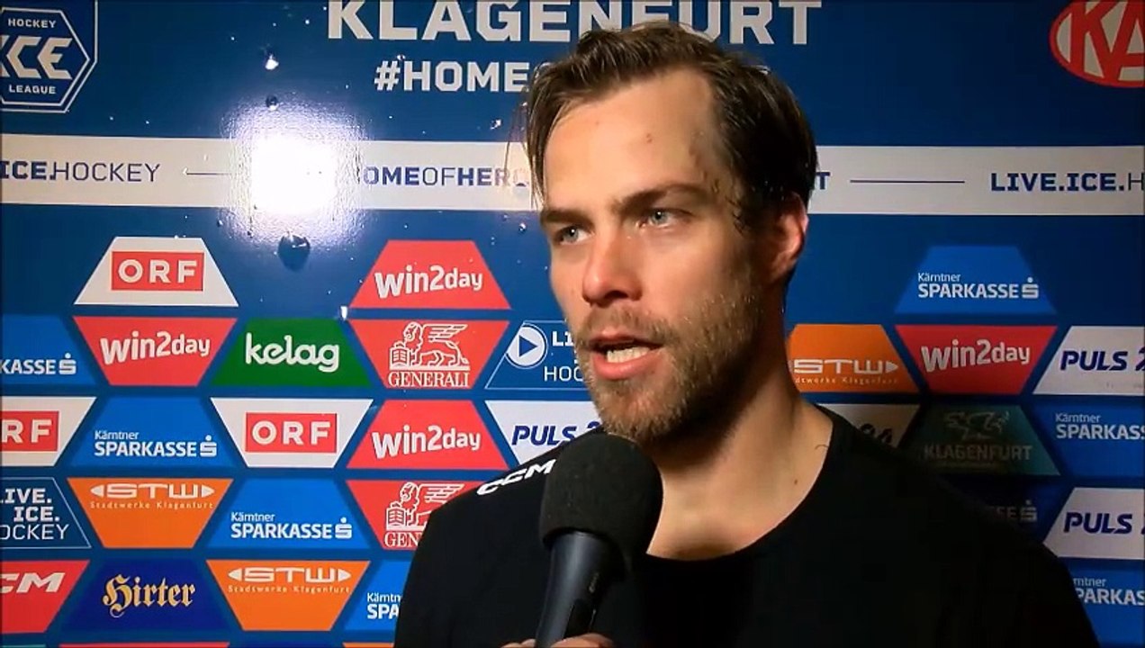 Thomas Hundertpfund (KAC) nach der Niederlage gegen Graz