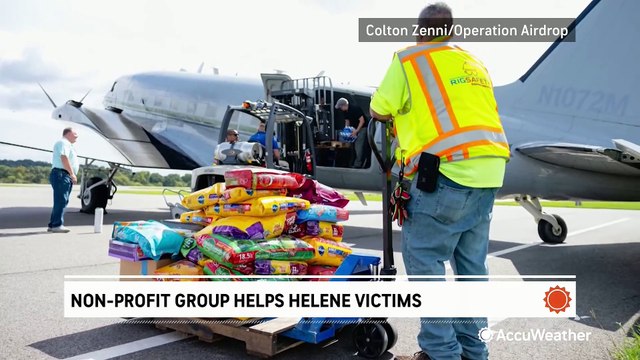 Nonprofit group provides critical supplies to Helene survivors from the air