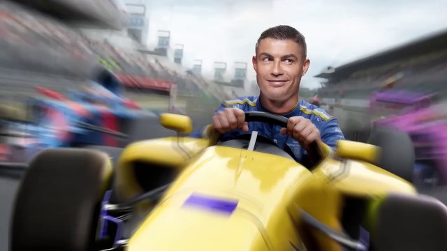 ⁠The craziest race of Cristiano Ronaldo on his CR7 racing car