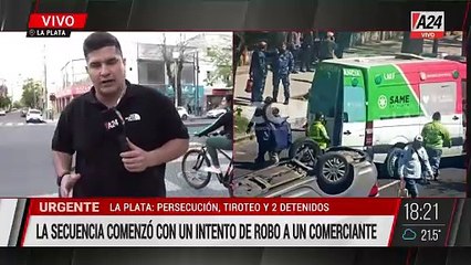  LA PLATA: PERSECUCIÓN, TIROTEO Y DOS DETENIDOS