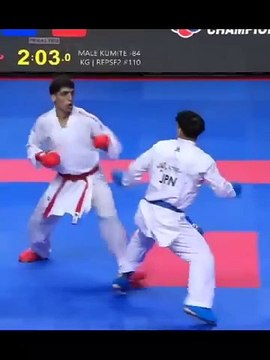 JAPAN VS JORDAN Karate kumite -84 KG WKf #shorts #karate #kumite #ziyagha #martialarts #wkf