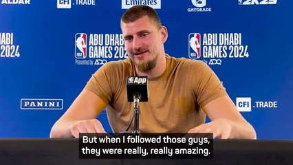 Jokic delighted to play in front of football legends Ronaldinho and Henry