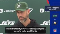 Rodgers rubbishes rift rumours with Jets coach Saleh