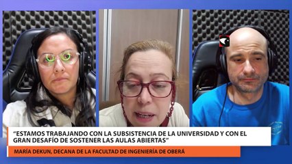 “Estamos trabajando con la subsistencia de la universidad y con el gran desafío de sostener las aulas abiertas”