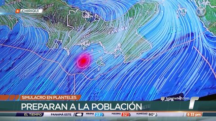 Realizarán simulacro en planteles educativos de Chiriquí