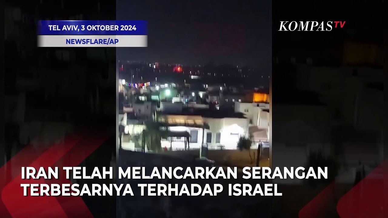 Detik-detik Dentuman Rudal Iran Mendarat di Utara Tel Aviv, Israel