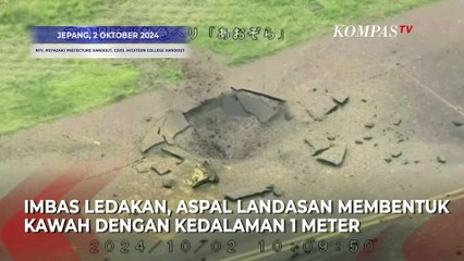 Ledakan Bom AS Sisa Perang Dunia II di Bandara Miyazaki, Jepang