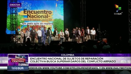 Realizan primer encuentro nacional de sujetos de reparación colectiva víctimas del conflicto armado