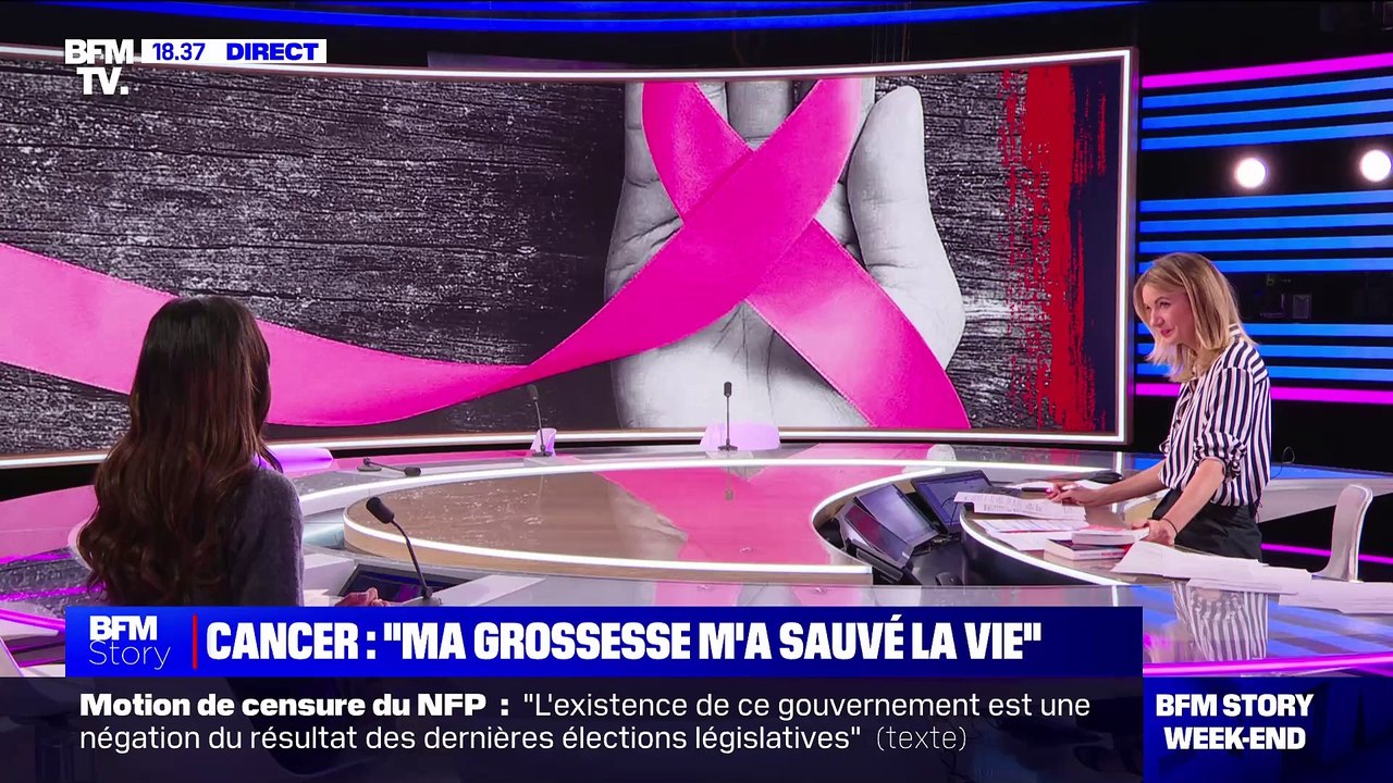 Journaliste météo à BFM TV, Virgilia Hess, 32 ans, raconte comment elle é découvert son cancer du sein, alors qu'elle était enceinte de 6 mois et son long combat contre la maladie