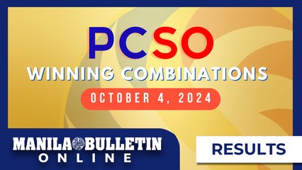 Lotto Draw Results, October 4, 2024 | Ultra Lotto 6/58, Mega Lotto 6/45, 4D, 3D, 2D