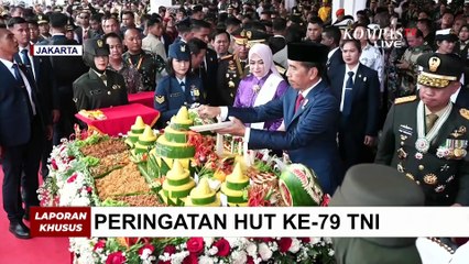 Pantauan Udara Situasi di Monas hingga Momen Jokowi Potong Tumpeng HUT ke-79 RI