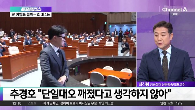 김여사 특검법 재표결 ‘부결’…與 이탈 4표